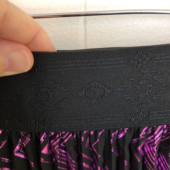 Lularoe Elegant Jill Skirt Metallic Violet Purple Midi Skirt Party Size Small - Picture 6 of 10